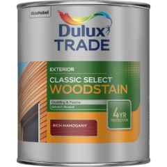 DULUX TRADE CLASSIC SELECT WOODSTAIN RICH MAHOGANY 1L