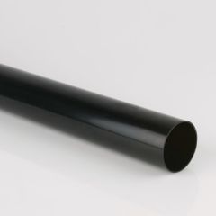 BRETT MARTIN 68MM X 4M PLAIN END ROUND DOWNPIPE BLACK