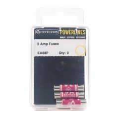 CENTURION POWERLINES 3 AMP FUSE (PACK OF 3)
