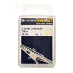 CENTURION POWERLINES 5 AMP CROCODILE CLIPS (PACK OF 2)