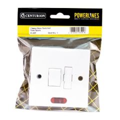 CENTURION POWERLINES 13 AMP SWITCHED FUSED SPUR WITH NEON
