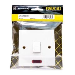 CENTURION POWERLINES 20 AMP DOUBLE POLE SWITCH WITH NEON