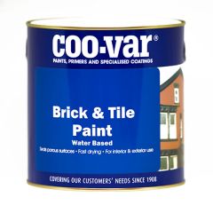 COO-VAR BRICK AND TILE PAINT WATER BASED MATT RED 500ML