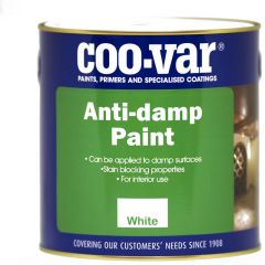 COO-VAR ANTI-DAMP PAINT WHITE 2.5L
