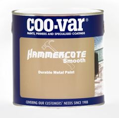 COO-VAR HAMMERCOTE SMOOTH WHITE METAL PAINT 1L