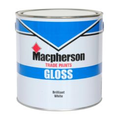 MACPHERSON PAINT GLOSS PAINT BRILLIANT WHITE 2.5L
