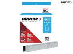 ARROW T50 STAPLES 12MM - 1/2IN (BOX 1250)