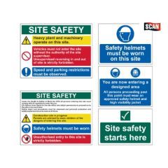 SCAN SIGN CONSTRUCTION SITE PACK (5 PIECE)