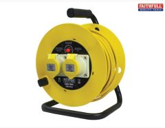 FAITHFULL CABLE REEL 25M - 16AMP 110 VOLT (2.5MM CABLE)