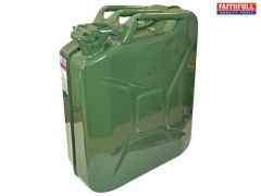 FAITHFULL 20 LITRE METAL JERRY CAN