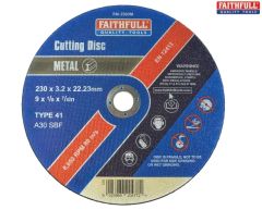 FAITHFULL CUT OFF DISC FOR METAL 230 X 3.2 X 22MM