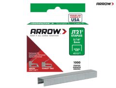 ARROW STAPLES FOR JT21 T27 8MM 5/16IN (BOX 1000)