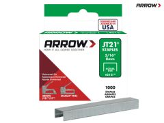 ARROW JT21 STAPLES BOX 1000 8MM - 5/16IN