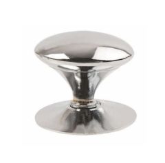 32MM VICTORIAN CUPBOARD KNOB POLISHED CHROME (X2) - (PRE-PACKED)