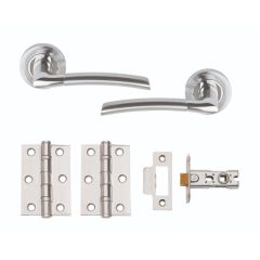 PLUS BOXED DOOR PACK COMPLETE WITH DUAL FINISH HANDLES; 3IN 2BB HINGES; LATCH