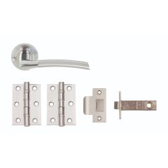 PLUS PRIVACY DOOR PACK COMPLETE WITH PSS / SC DUAL FINISH HANDLES; 3IN 2BB