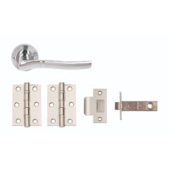 MODE PRIVACY DOOR PACK COMPLETE WITH DUAL FINISH HANDLES; 3IN 2BB HINGE