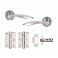 OPEN BOXED DOOR PACK COMPLETE WITH DUAL FINISH HANDLES; 3IN 2BB HINGES