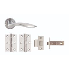 OPEN PRIVACY DOOR PACK COMPLETE WITH DUAL FINISH HANDLES; 3IN 2BB