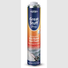 DUPONT GREAT STUFF PRO ACOUSTIC FIRE RATED FOAM 750ML STRAW