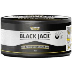 EVERBUILD BLACK JACK SELF ADHESIVE FLASHING TAPE 10MTR ROLL