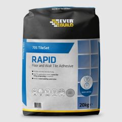 EVERBUILD 705 TILESET RAPID FLOOR AND WALL TILE ADHESIVE 20KG