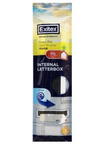 EXITEX INTERNAL LETTERPLATE SEAL (NO FLAP) WHITE EXITEX