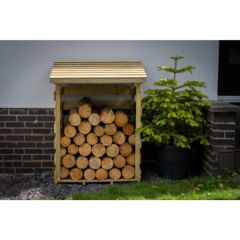 FOREST GARDEN COMPACT PENT LOG STORE (DIRECT HOME DELIVERY)