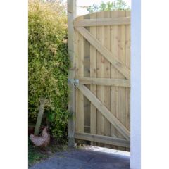 ARCHED FEATHER EDGE GATE 1.85MTR GRANGE FENCING