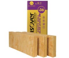 ISOVER CWS 36 - 100MM 455X1200MM 6.55M2 PER PACK 12 SLABS PER PACK