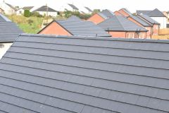 FLAT CONCRETE ROOF TILE ANTHRACITE GREY