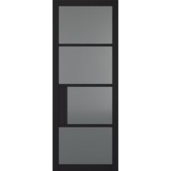 BLACK CHELSEA 4L TINTED GLASS INTERNAL DOOR