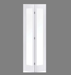 BIFOLD WHITE PRIMED P10 GLAZED INTERNAL DOOR 1981 X 762MM