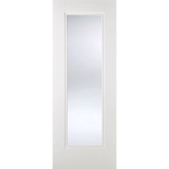 LPD DOORS EINDHOVEN 1L GLAZED WHITE PRIMED INTERNAL DOOR