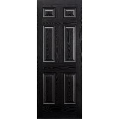 LPD DOORS GRP COLONIAL 6P BLACK COMPOSITE EXTERNAL DOOR