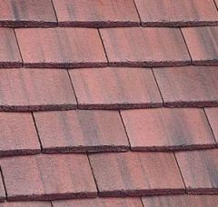 MARLEY CONCRETE PLAIN ROOF TILE OLD ENGLISH DARK RED
