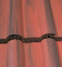 MARLEY DOUBLE ROMAN CONCRETE ROOF TILE OLD ENGLISH DARK RED