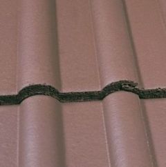 MARLEY DOUBLE ROMAN CONCRETE ROOF TILE SMOOTH BROWN