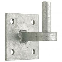NO.153EX HOOK ON 4" X 4" PLATE WITH EXTENDED SHOULDER GALVANISED 19MM
