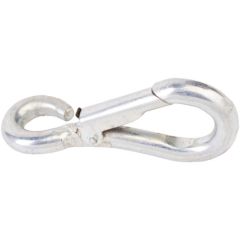 NO.306 SPRING HOOKS TO CRUE 75MM X 7MM 3"  ZINC PLATED - PREPACKED