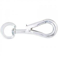 NO.328 SPRING HOOKS TO SWIVEL ZINC PLATED 80MM 3" (PACK OF 2)