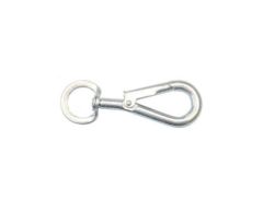 SPRING HOOKS TO SWIVEL 100MM ZINC PLATED 100MM (PACK OF 2)
