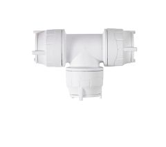 POLYPIPE 10MM POLYFIT EQUAL TEE WHITE