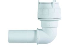 POLYPIPE 10MM POLYFIT SPIGOT ELBOW WHITE