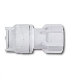 POLYPIPE 15MMX3/4IN HAND TIGHTEN TAP CONNECTOR WHITE
