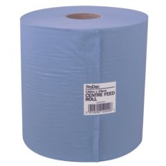 PRODEC 2PLY CENTRE FEED PAPER TOWEL ROLL 150M X 19CM BLUE