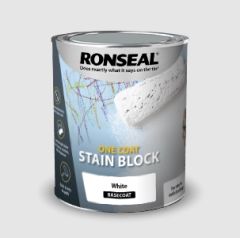 RONSEAL ONE COAT STAIN BLOCK WHITE 750ML