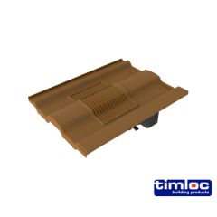 TIMLOC CASTELLATED TILE VENT BROWN
