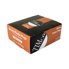 TIMCO BROWN PLASTIC WALL PLUG 36MM (BOX 100)