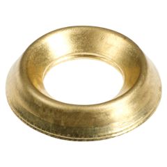 TIMCO ELECTRO BRASS SURFACE SCREW CUPS 8MM (55 PER BAG)